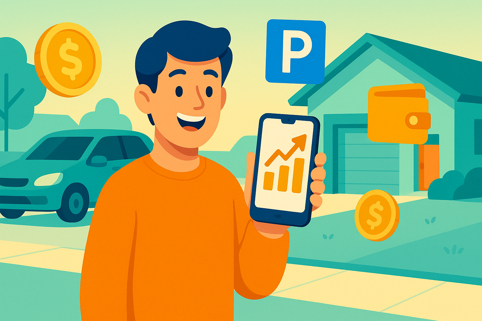 Earn money illustration